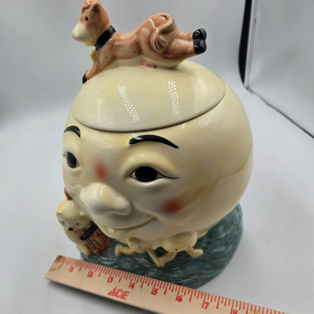 Vintage Treasure Craft Cow Jumped Over the Moon Cookie Jar Ceramic Grandmacore